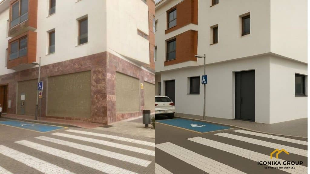 Cambio de uso de local a vivienda en Alciante